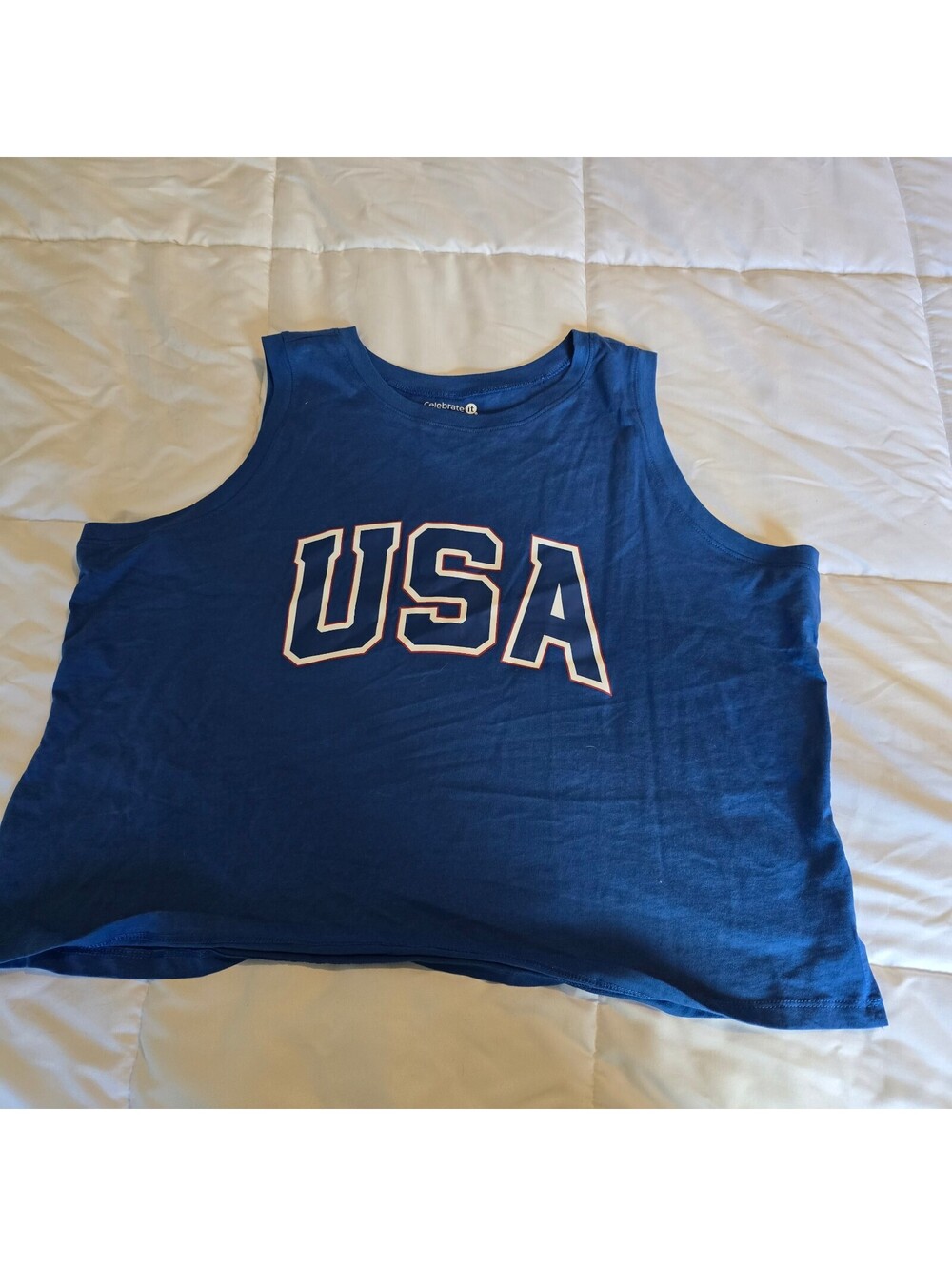 Celebrate It Blue USA Tank Top